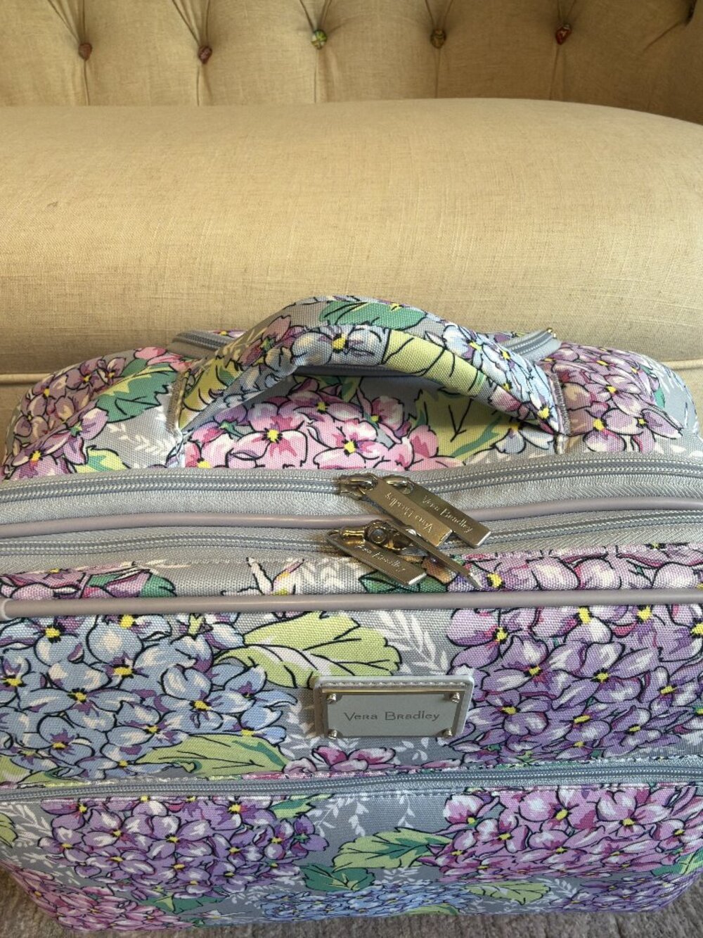 Vera Bradley Rolling Carry-on Luggage Briefcase - Picture 8 of 14